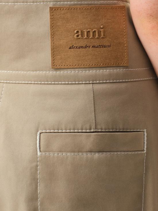 26SS 아미 코튼 랩드 벨티드 트라우저 FTR866CO0132A036 BEIGE TAUPE - AMI