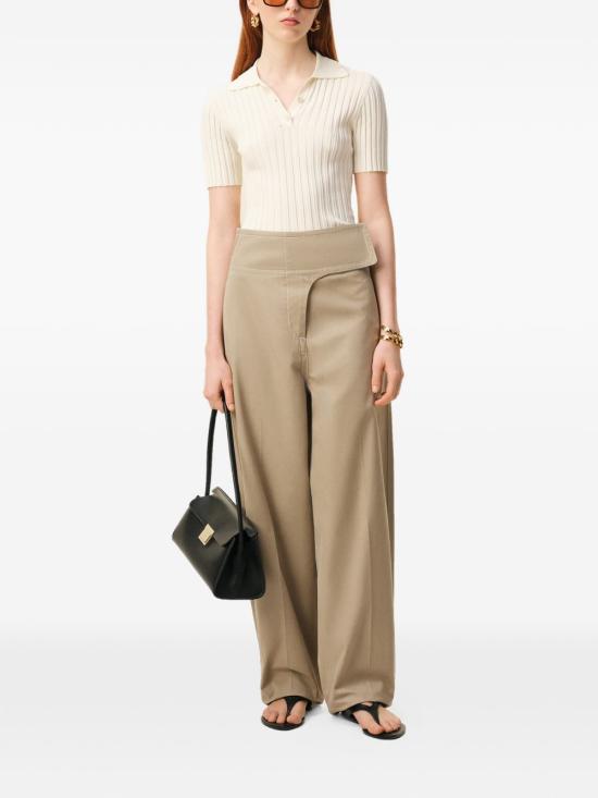 26SS 아미 코튼 랩드 벨티드 트라우저 FTR866CO0132A036 BEIGE TAUPE - AMI