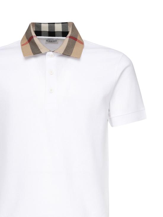26SS 버버리 코튼 폴로 셔츠 8071621A1464 WHITE - BURBERRY