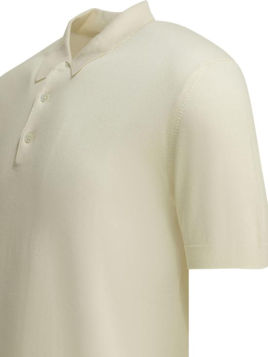 26FW 바라쿠타 폴로 티셔츠 BRMAG0003BKNT1840 WHITE - BARACUTA