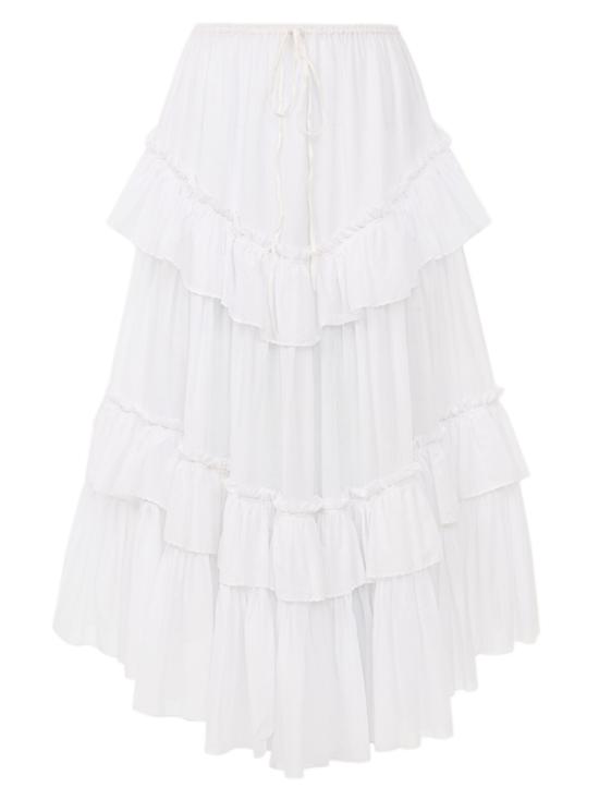 26FW 끌로에 롱 스커트 CH26AJU75040107 BIANCO