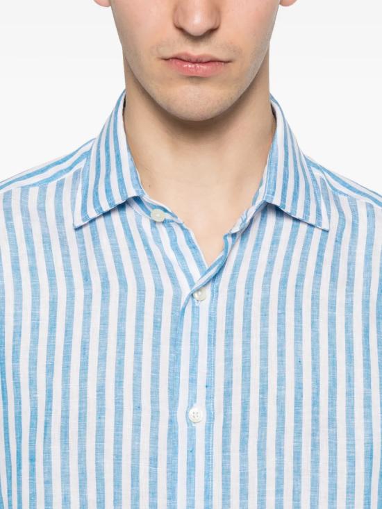 26SS 120 리노 긴팔 셔츠 33AL2M19O5000G438700710111 AZZURRO - 120 LINO