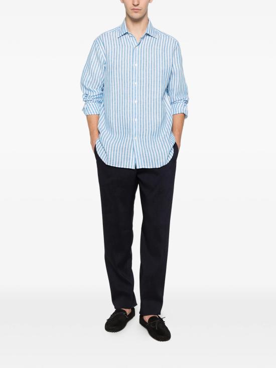 26SS 120 리노 긴팔 셔츠 33AL2M19O5000G438700710111 AZZURRO - 120 LINO