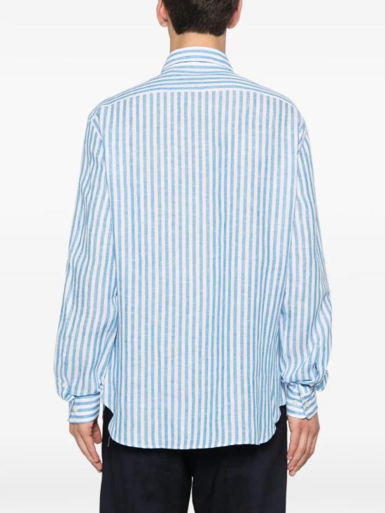 26SS 120 리노 긴팔 셔츠 33AL2M19O5000G438700710111 AZZURRO - 120 LINO