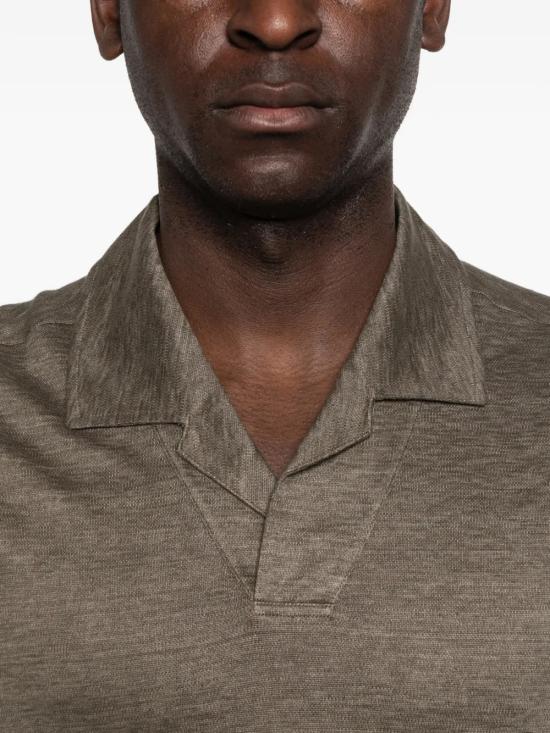 26SS 에르메네질도제냐 폴로 티셔츠 UH352A3H747N07 VERDE - ERMENEGILDO ZEGNA