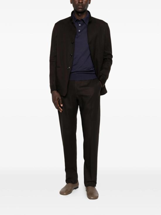 26SS 에르메네질도제냐 폴로 티셔츠 UHC90A3C32B07 BLUE - ERMENEGILDO ZEGNA