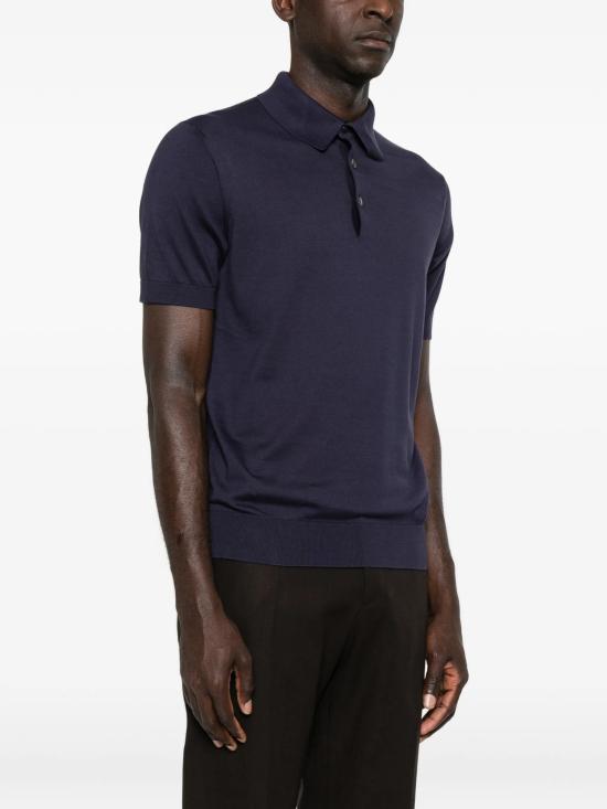26SS 에르메네질도제냐 폴로 티셔츠 UHC90A3C32B07 BLUE - ERMENEGILDO ZEGNA