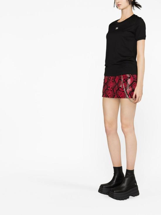 26FW 돌체앤가바나 크리스탈 DG 로고 코튼 티셔츠 F8N08ZG7B3UN0000 NERO - DOLCE & GABBANA