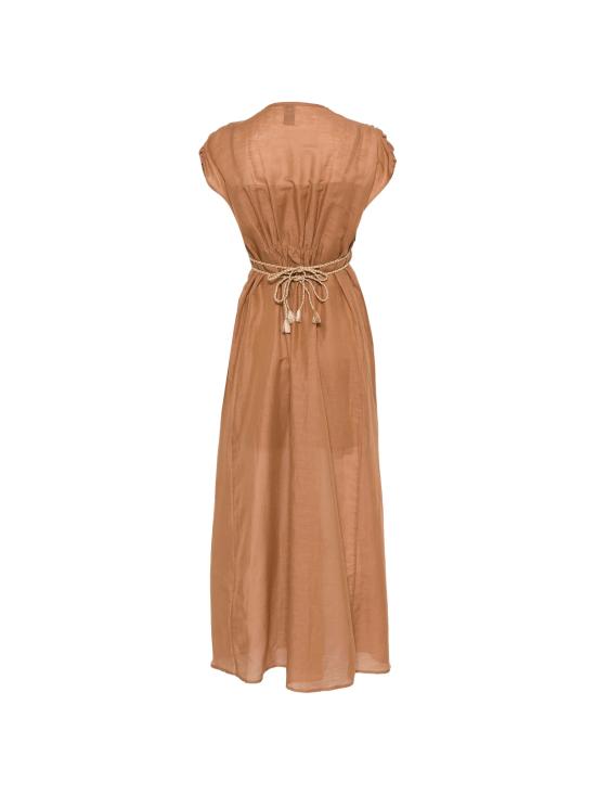 26SS 120 리노 롱 원피스 33BLIW4PLQ000G494700700681 MARRONE - 120 LINO