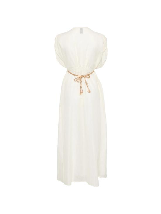 26SS 120 리노 롱 원피스 33BLIW4PLQ000G494700700774 BIANCO - 120 LINO