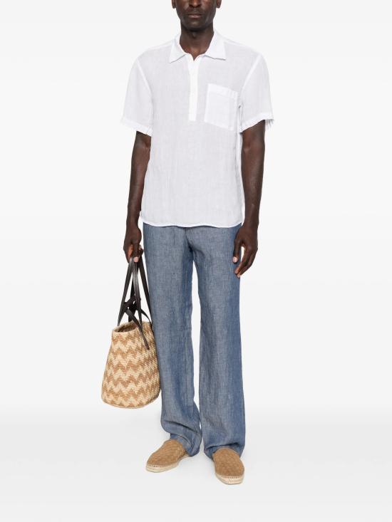 26SS 120 리노 반팔 셔츠 33ALIM1PKY0000115000000050 WHITE - 120 LINO