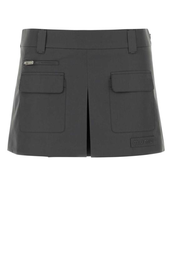26FW 미우미우 숏 스커트 MG2693SOOO10RG F0112 GREY