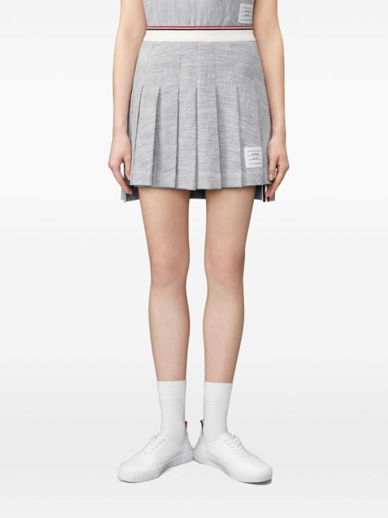 26FW 톰브라운 숏 스커트 FJK155AJ0194055 LIGHT GREY - THOM BROWNE
