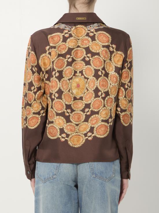 26SS 베르사체 블라우스 10242311A179525N940 BROWN - VERSACE