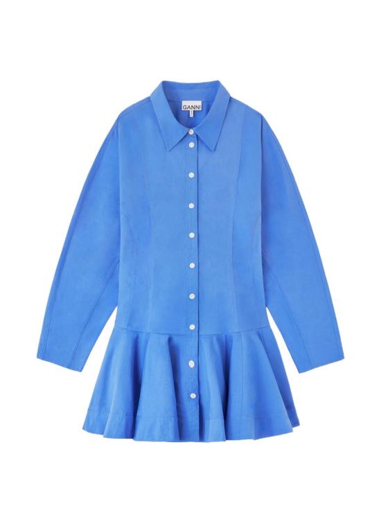 26FW 가니 미디 원피스 A1030645591 CLEAR BLUE