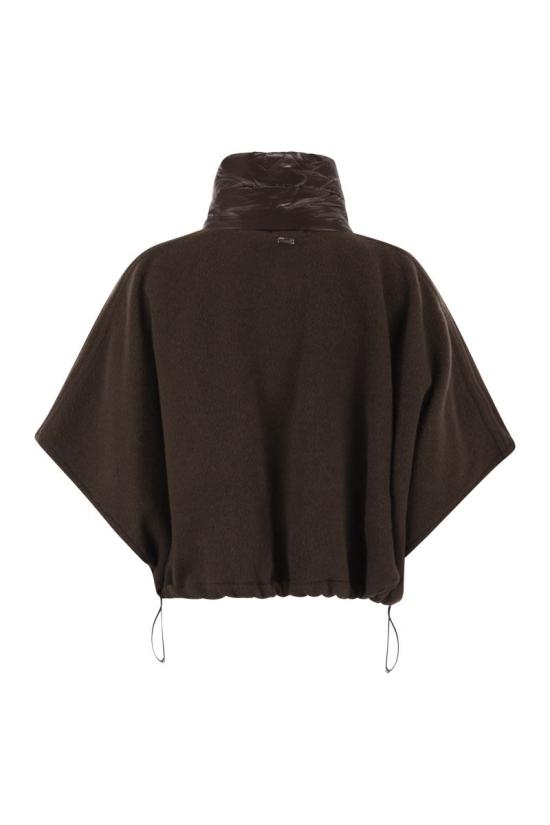 26FW 에르노 A 셰이프 리조트 쇼트 판초 GI00042DR333958810 BROWN - HERNO