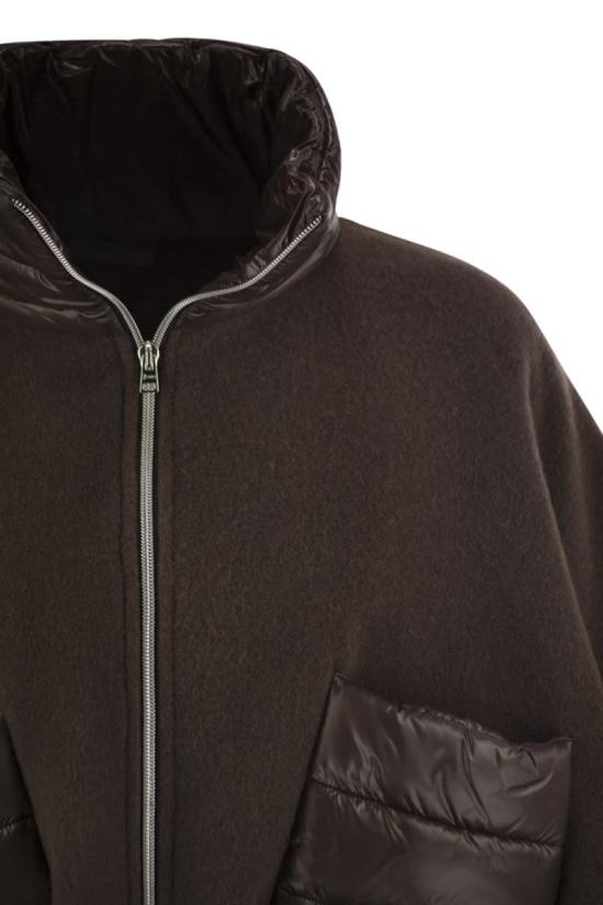 26FW 에르노 A 셰이프 리조트 쇼트 판초 GI00042DR333958810 BROWN - HERNO