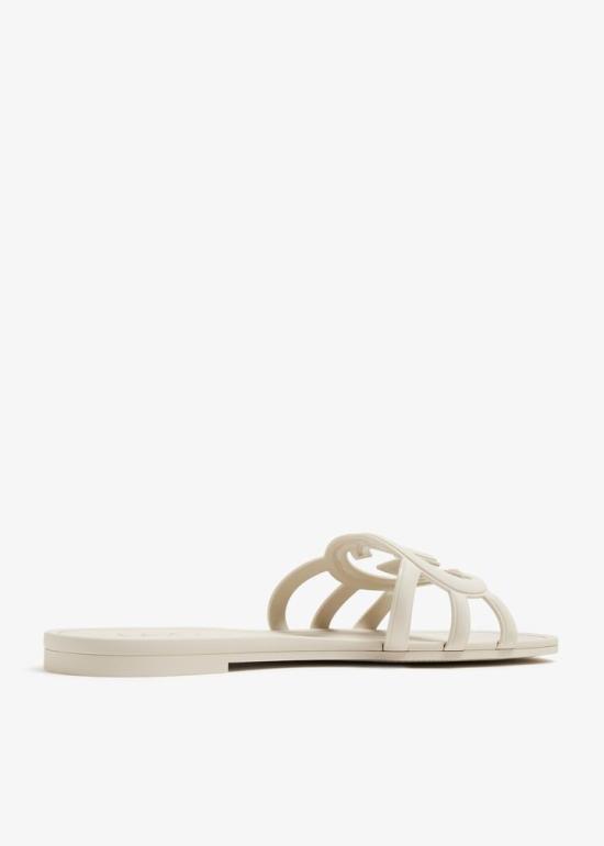 26FW 구찌 인터로킹 G 슬라이드 샌들 780307J87009022 WHITE - GUCCI