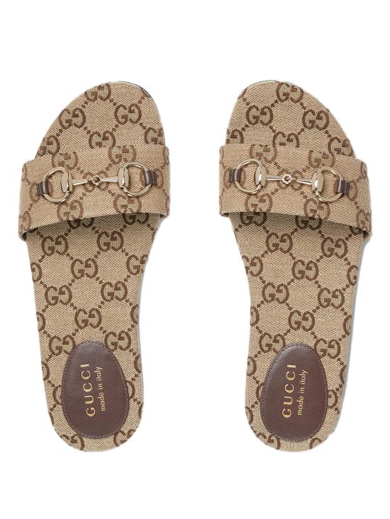 26FW 구찌 홀스빗 슬라이드 샌들 835828FAB102543 BEIGE - GUCCI