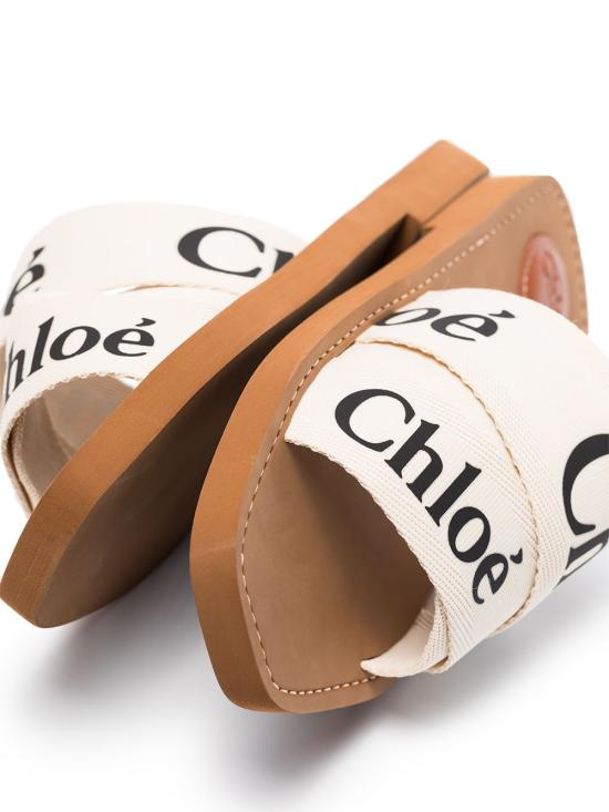 26FW 끌로에 우디 플랫 뮬 CHC22U188Z3101 WHITE - CHLOE