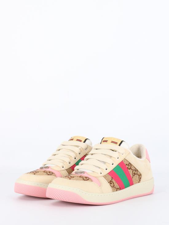 26FW 구찌 크리스탈 스크리너 스니커즈 6774239SFR02587 PINK - GUCCI