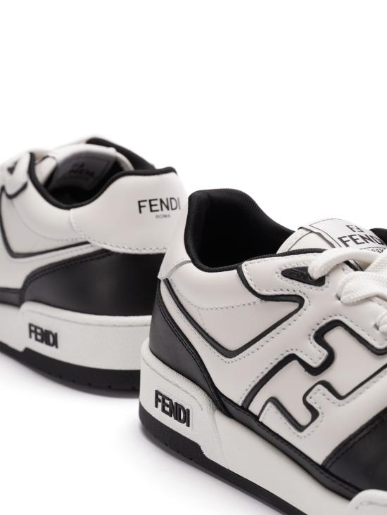25SS 펜디 매치 레더 로우탑 스니커즈 7E1643AOMNF0E7C White - FENDI