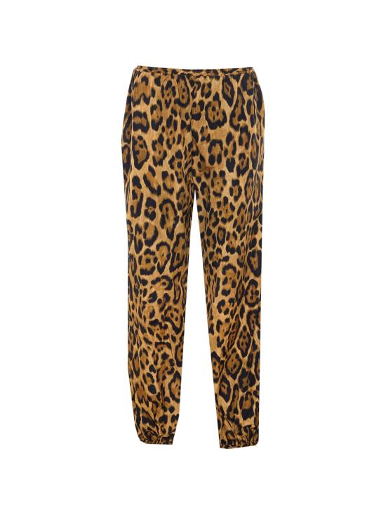 26SS 알라이아 트레이닝/조거 팬츠 AA9P1376W172C954 LEOPARD
