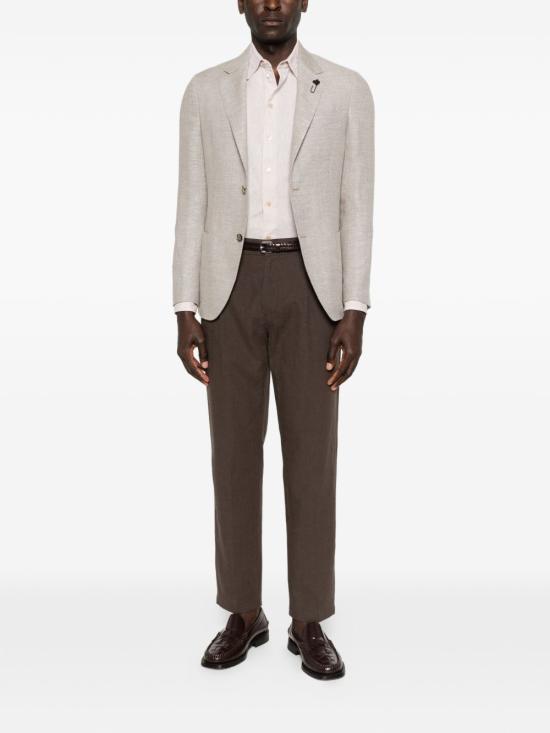 26SS 엠포리오 아르마니 긴팔 셔츠 EM000099TE20550U1081 BEIGE - EMPORIO ARMANI