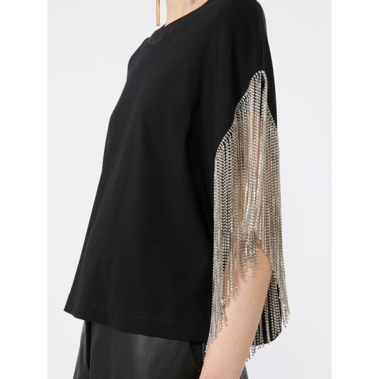 26FW 스포트막스 반팔 티셔츠 2622946015600002 BLACK - SPORTMAX