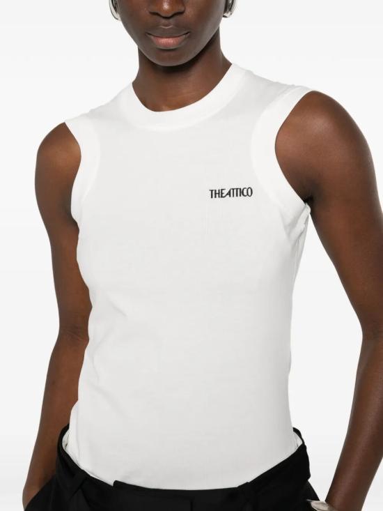 26SS 디 아티코 반팔 티셔츠 260WCN00003JJJ025AA 001 WHITE - THE ATTICO