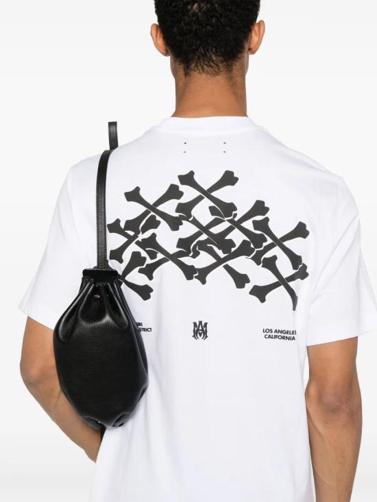 26FW 아미리 본즈 스택 티셔츠 AMJYTE1075 100 WHITE - AMIRI
