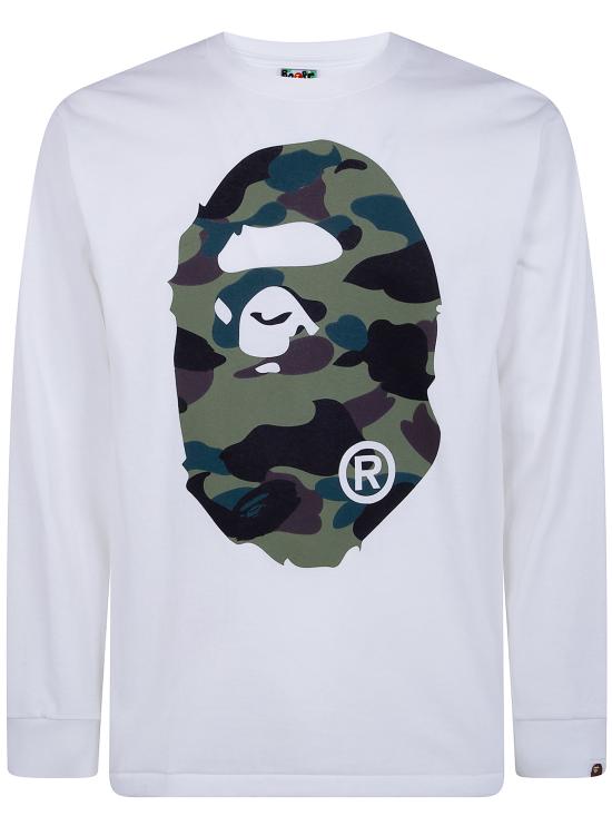26SS 베이프 긴팔 티셔츠 001LTM301015M 102082325 WHITE