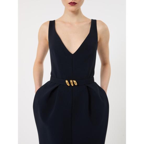 26FW 막스마라 스튜디오 미디 원피스 2626226013600005 BLUE - MAX MARA STUDIO