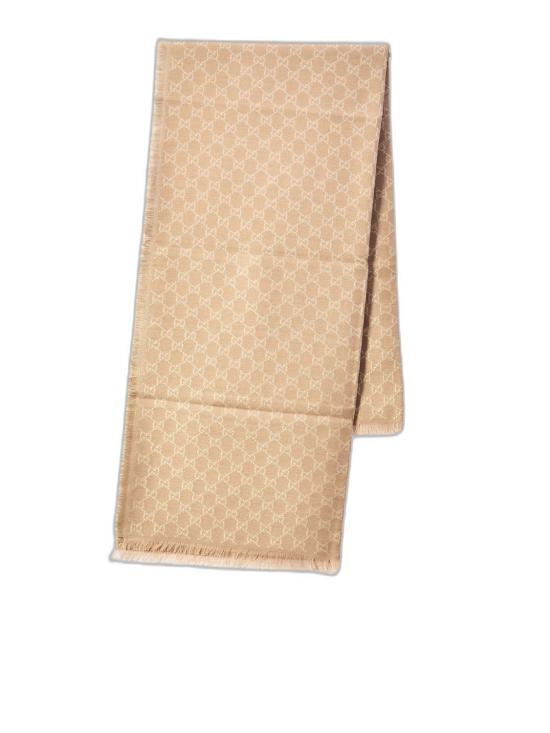 25FW 구찌 GG 프린트 울&코튼 숄 8452433GC465875 Beige