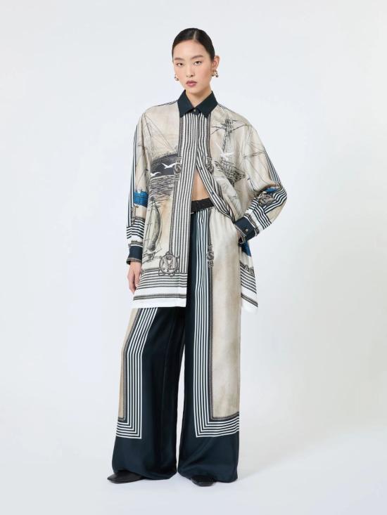 26FW 막스마라 팔라초 팬츠 2621136061600001 NAVY - MAX MARA