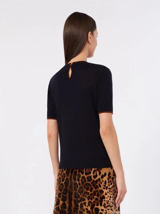 26FW 막스마라 스튜디오 반팔 티셔츠 2626366081600014 NAVY - MAX MARA STUDIO
