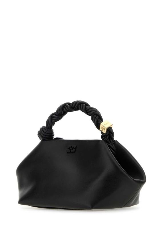26FW 가니 스몰 레더 보우 토트백 A5241 099 BLACK - GANNI