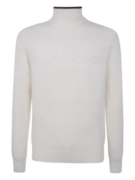 25FW 에르메네질도제냐 터틀넥 UGM59A2GCT420 105 WHITE - ERMENEGILDO ZEGNA