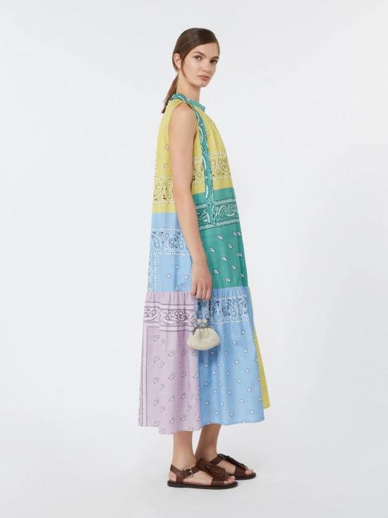 26SS 위켄드막스마라 미디 원피스 2615221032600001 MULTICOLOUR - WEEKEND MAX MARA
