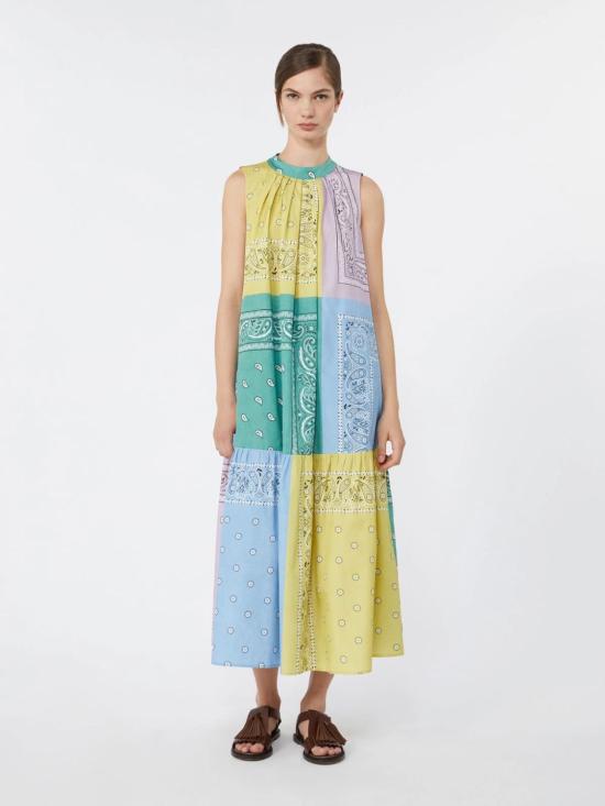 26SS 위켄드막스마라 미디 원피스 2615221032600001 MULTICOLOUR - WEEKEND MAX MARA