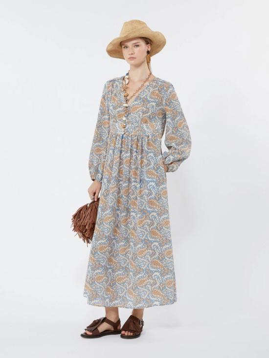 26SS 위켄드막스마라 롱 원피스 2615221162600011 BLUE - WEEKEND MAX MARA