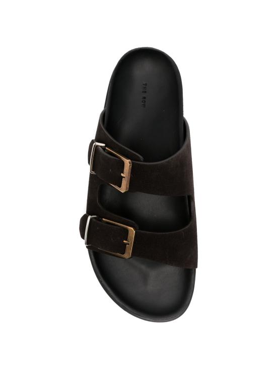 26SS 더로우 버클 슬라이드 F1813L302 CFF COFFEE - THE ROW