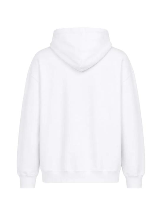 26SS 오프화이트 후드 티셔츠 OMBB085S26FLE009 1000 WHITE - OFF WHITE