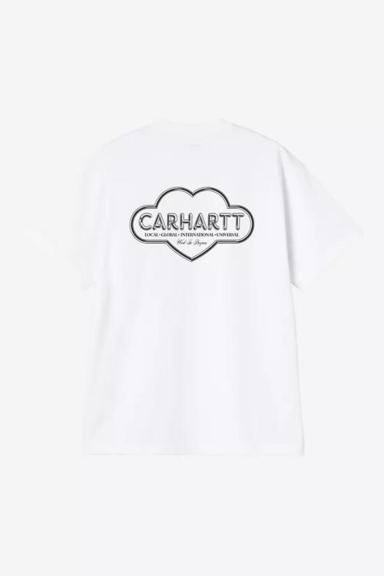 26SS 칼하트 WIP 숏슬리브 클라우드 하트 티셔츠 I036244 02XX WHITE - CARHARTT WIP