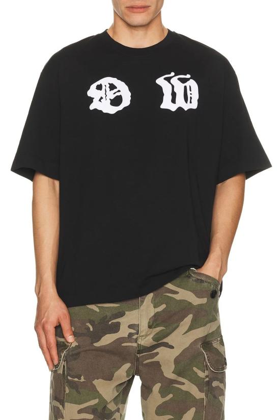 26SS 오프화이트 반팔 티셔츠 OMAA120Z26JER00100 1 BLACK - OFF WHITE