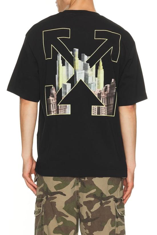 26SS 오프화이트 반팔 티셔츠 OMAA120Z26JER00100 1 BLACK - OFF WHITE