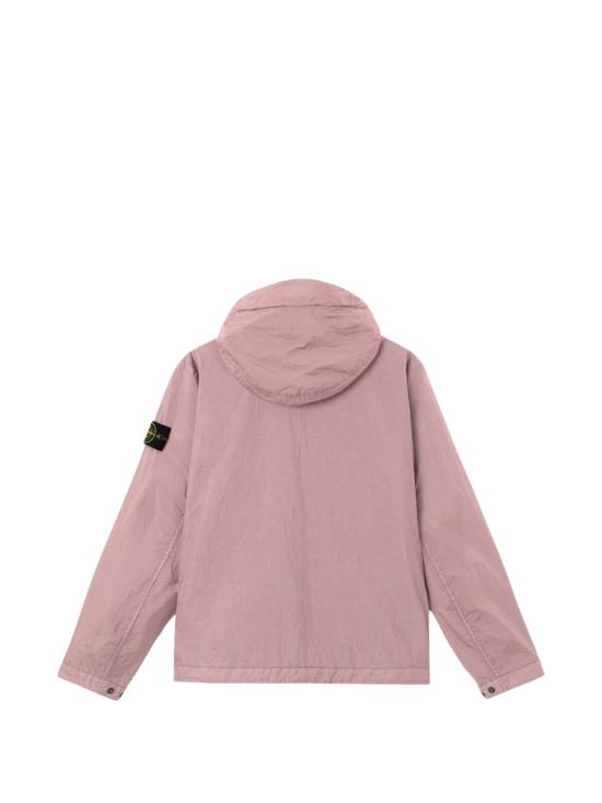 26SS 스톤 아일랜드 크링클 랩스 NY 윈드 레지스턴스 안티 드롭 후드 자켓 L1S154100001S0A23 V008F PURPLE GRAY - STONE ISLAND