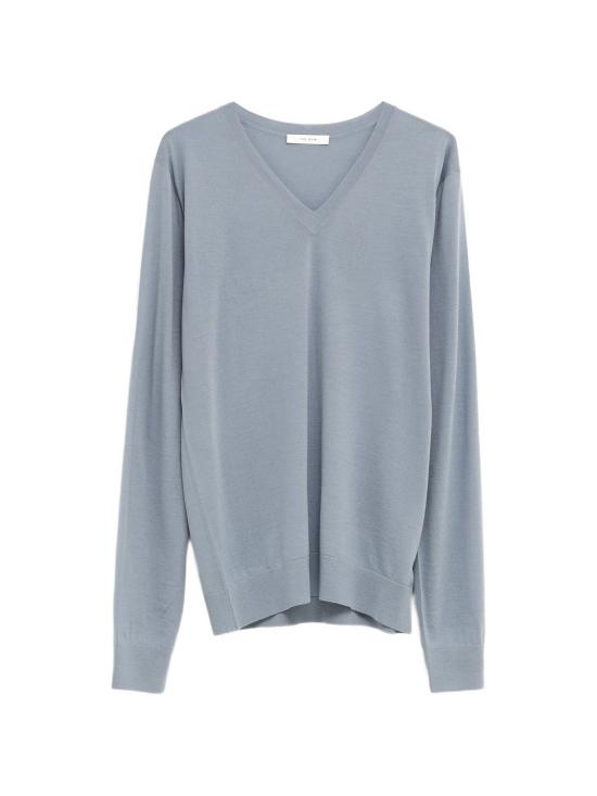 26SS 더로우 Naius 울 탑 10713Y976 AZURE GREY AZG