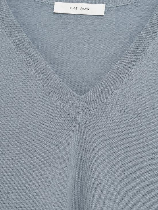 26SS 더로우 Naius 울 탑 10713Y976 AZURE GREY AZG - THE ROW