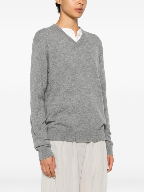 26SS 더로우 Nian 캐시미어 스웨터 10682Y986 GRY GREY - THE ROW